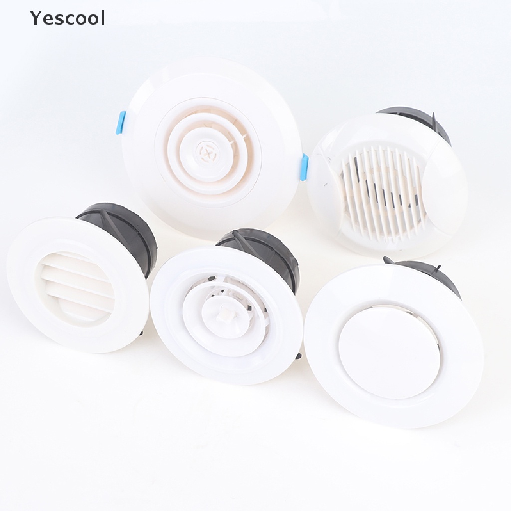 Yescool 1pc Cover Ventilasi Udara Bahan ABS Bentuk Bulat Untuk Plafondinding