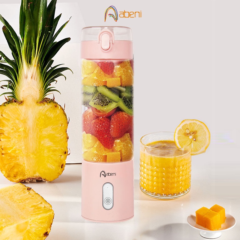 NEW Blender Juicer Portable USB 400ML Mini Juicer Multifungsi 4 Mata Pisau Kaca menebal cang#termurah #murah #fashionwanita