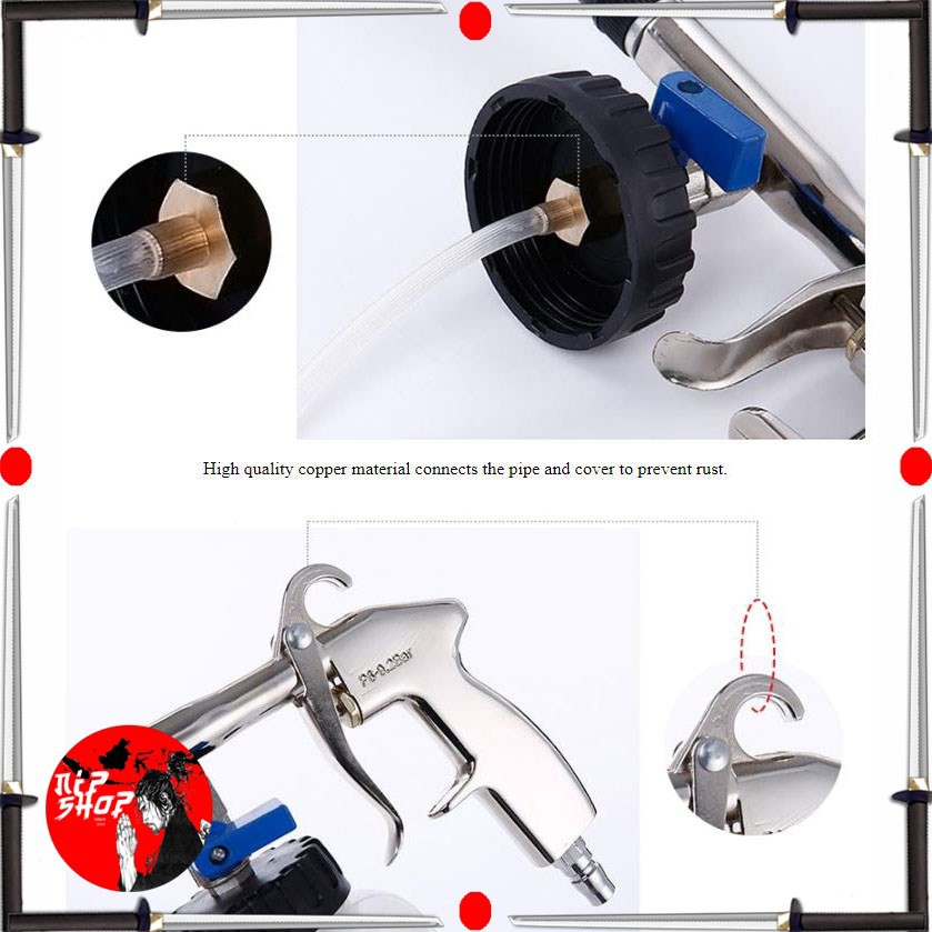 Water Spray Tornado Pressure Cleaning Gun Pembersih Interior Eksterior Deep Cleaning Mobil