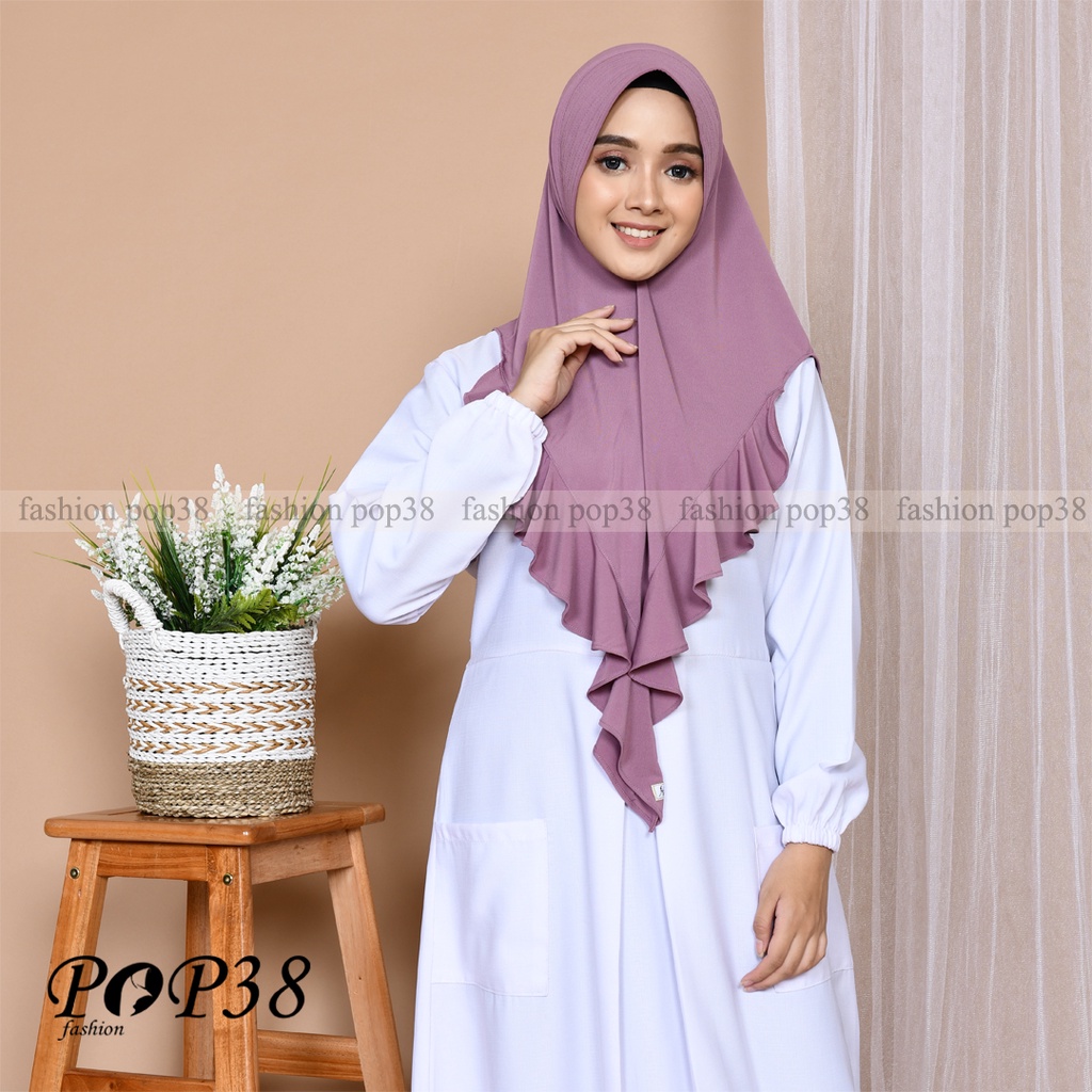 Hijab Naya jersey instan / jilbab rempel pinguin soft pad ori fashion pop38