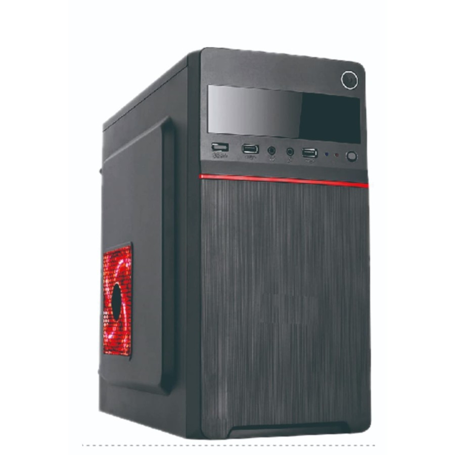Casing Standar Micro ATX Maxuss Black Panther 1703 with PSU 500 Watt || Athenagamers