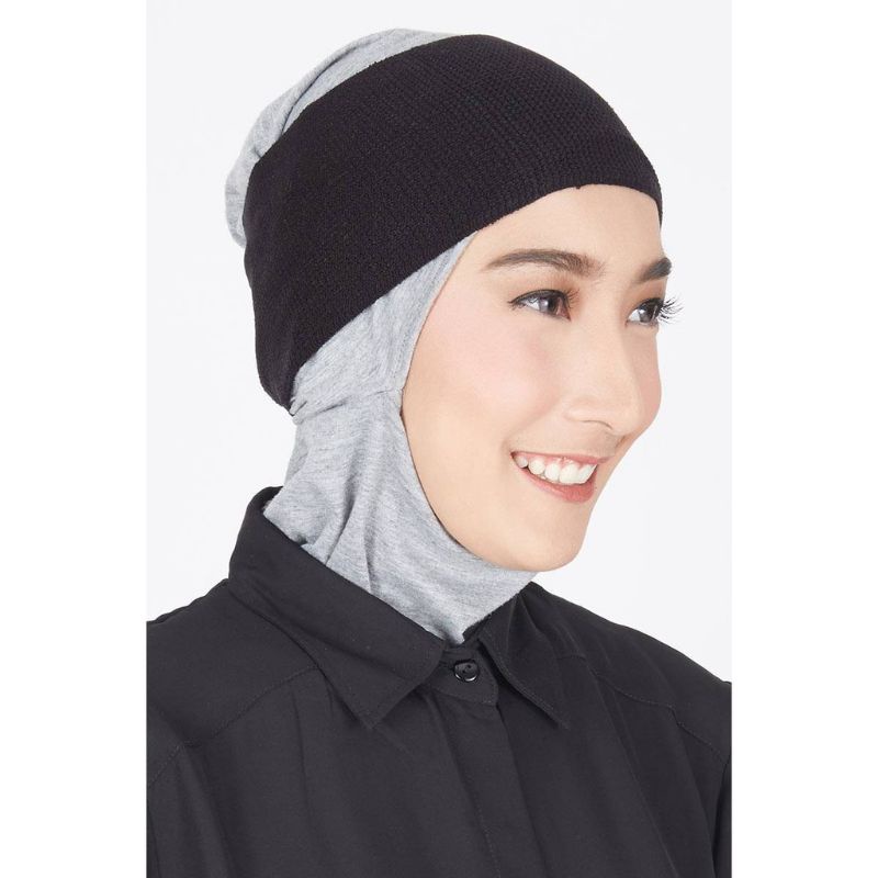 B-02 Bandana Rajut Polos / Bandana 2 Warna /dalaman hijab kerudung wanita termurah