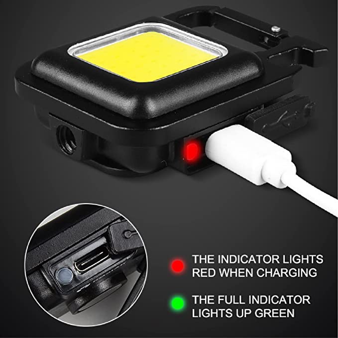 Lampu Senter LED COB Mini 3 Mode Anti Air Untuk Camping / Hiking / Outdoor