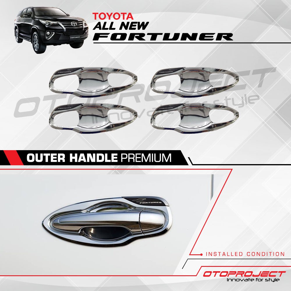 Outer Handle - Mangkuk Gagang Pintu Premium All New Fortuner 2016 Up