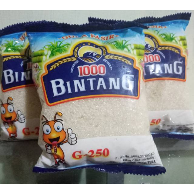 

Gula pasir 100 bintang 250