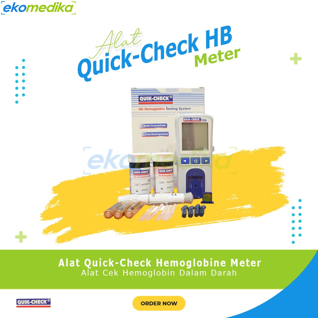 Jual Quick Chek HB Alat Cek HB Hemoglobin Quick Check Hemoglobine HB ...