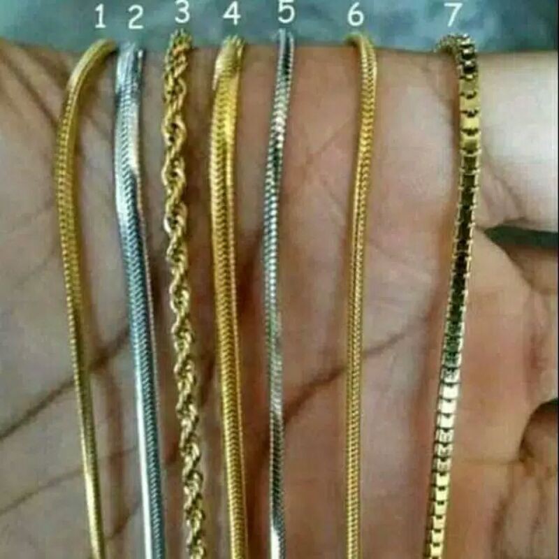 KALUNG TITANIUM 45CM PRIA-WANITA MODEL TERBARU