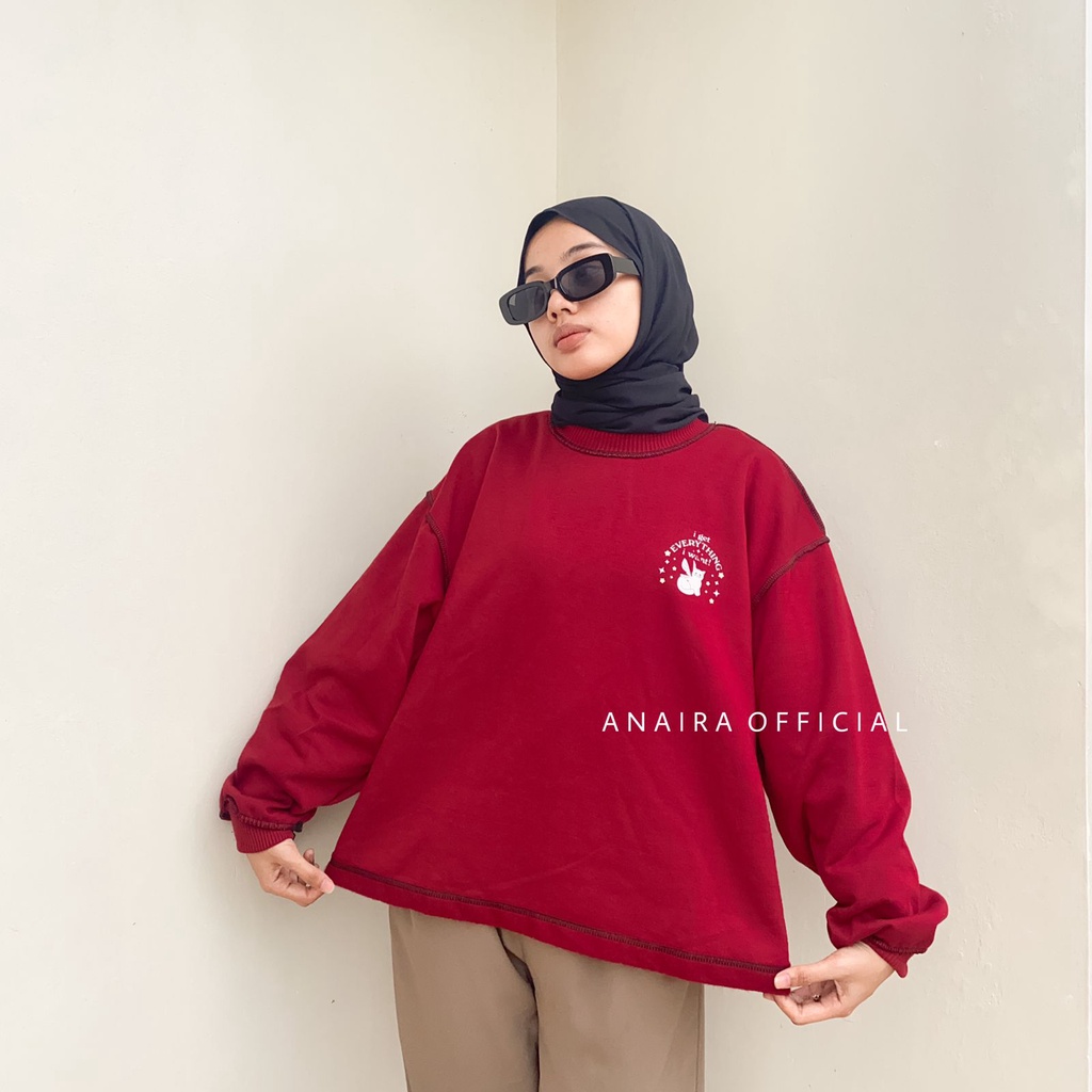 EVERYTHING SWEATER CREWNECK WANITA ANAIRAOFFICIAL