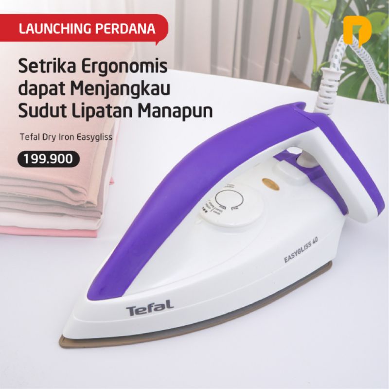 Setrika Tefal Dry Iron Easygliss