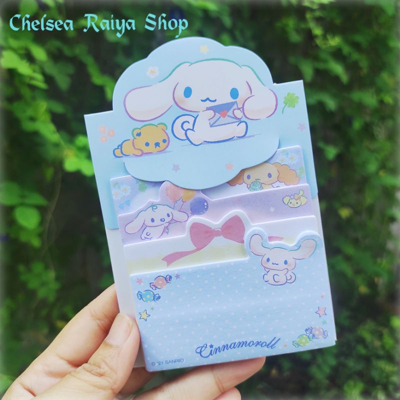 

Sticky Notes Sanrio Cinnamoroll Index Notepad Set 4 Designs @15 Sheets Cinamorol Cinamoroll Cinnamonroll Kawaii Original