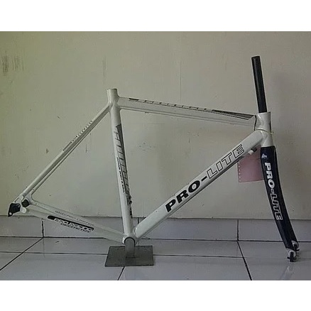 PROLITE Frame Set Cuneo Roadbike size CC 48.5. CT 52.5 Frame + Fork Grande Full Carbon Black