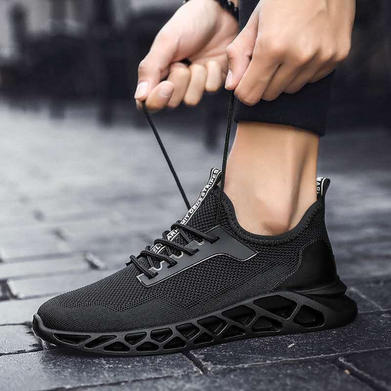 Toread Sepatu Sneakers Pria Sepatu Lari Olahraga Sepatu Casual Hitam  MR206
