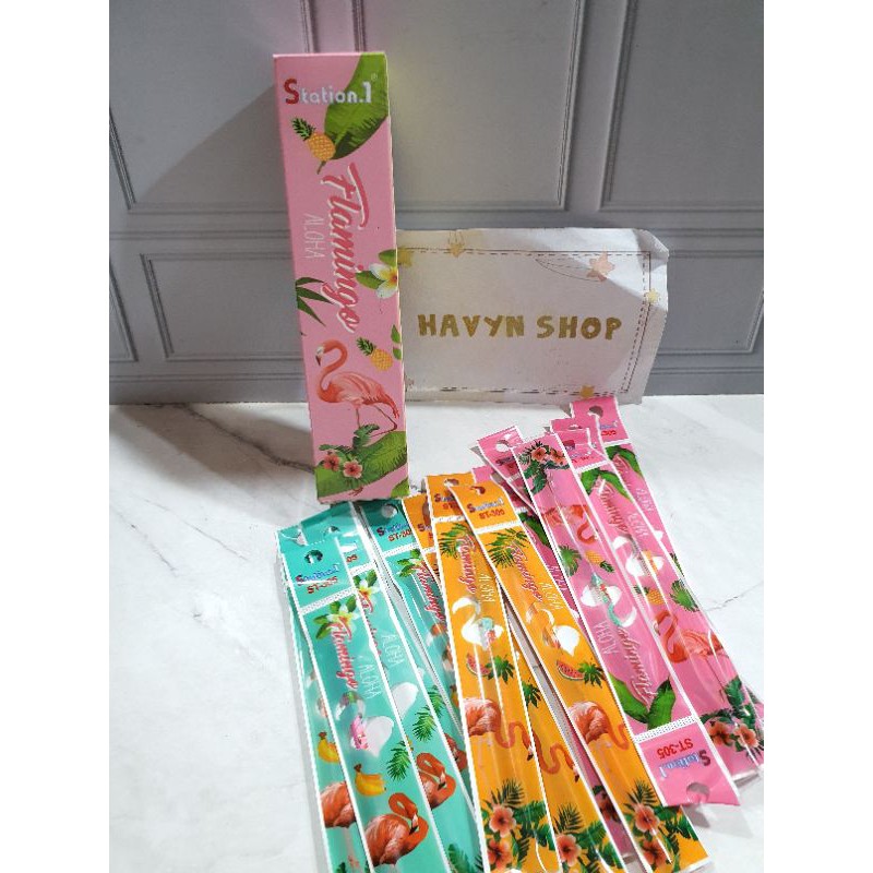 ISI GEL PEN/isi tinta pulpen gel/refill pen gel/isi gel pen-Flamingo 20pcs