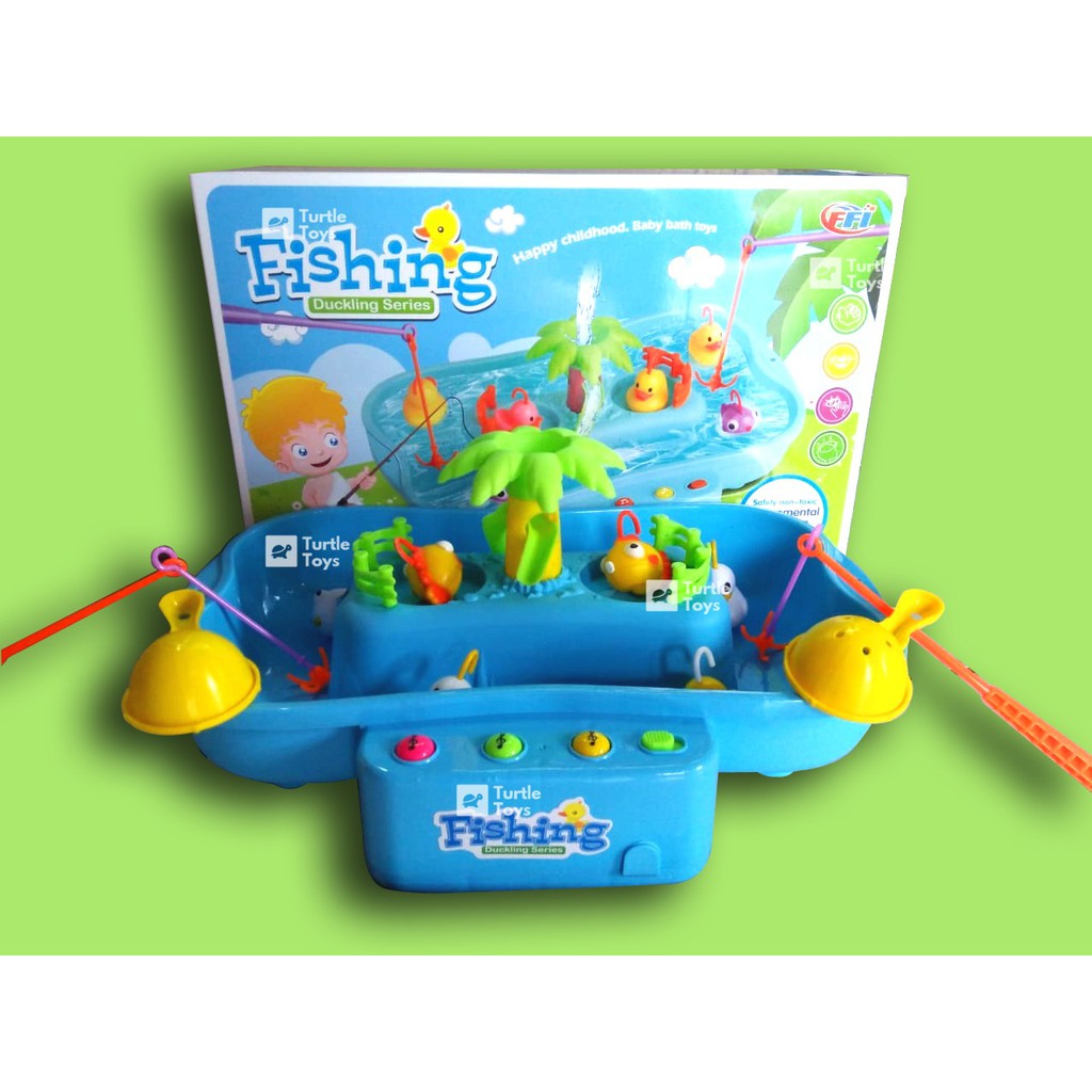  Mainan  Anak  Pancing  Ikan  Fishing Duckling Series Shopee 