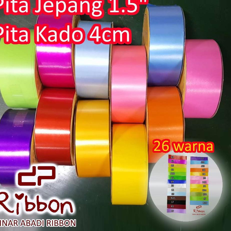 

Stock Banyak EKZPY Pita Kado Besar 4cm / Pita Jepang 1.5" / Pita Kertas 38mm/ Pita Plastik PP POLOS