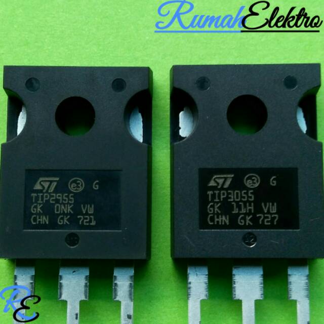 Transistor ST TIP2955 dan TIP3055