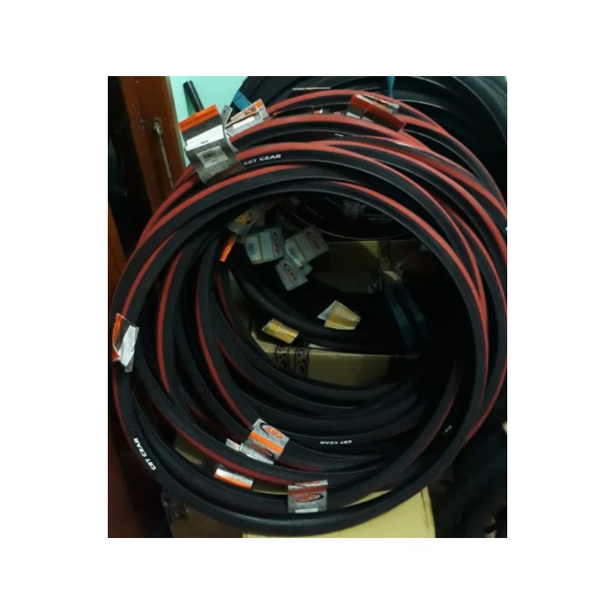 Ban Luar Fixie Balap 700 x 28C CST Czar Red Black