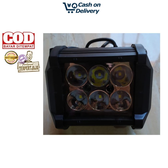 COD LAMPU LED 6 MATA LAMPU KABUT LAMPU TEMBAK