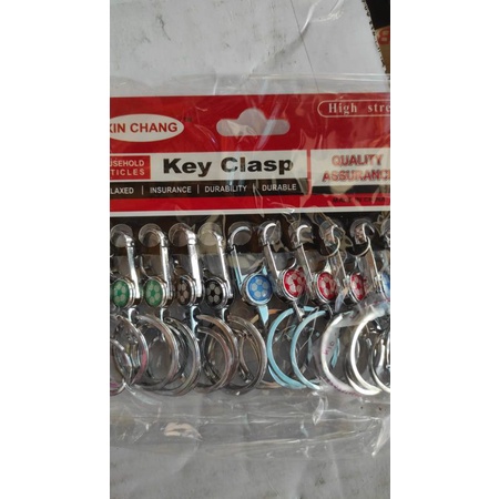 grosir  Gantungan kunci ring double 12 PCS krum