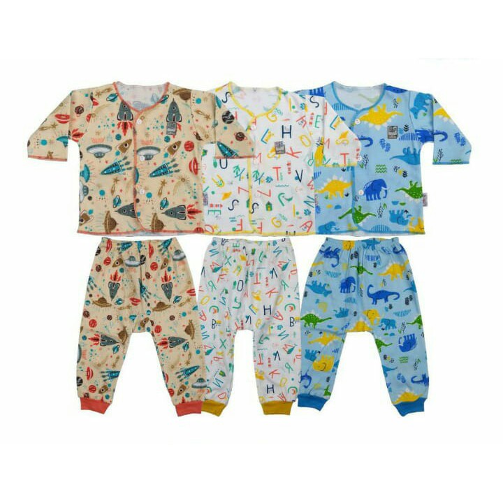 Little Queen Setelan Lengan Panjang Celana Panjang Newborn 3Pcs