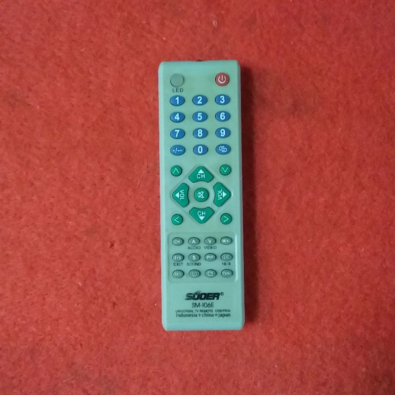 REMOTE TV UNIVERSAL SOOER SERI SM-106E ORIGINAL