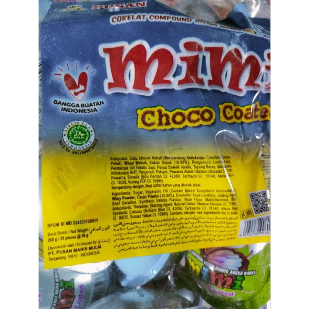 

Mimi coklat compound bentuk telur isi 20