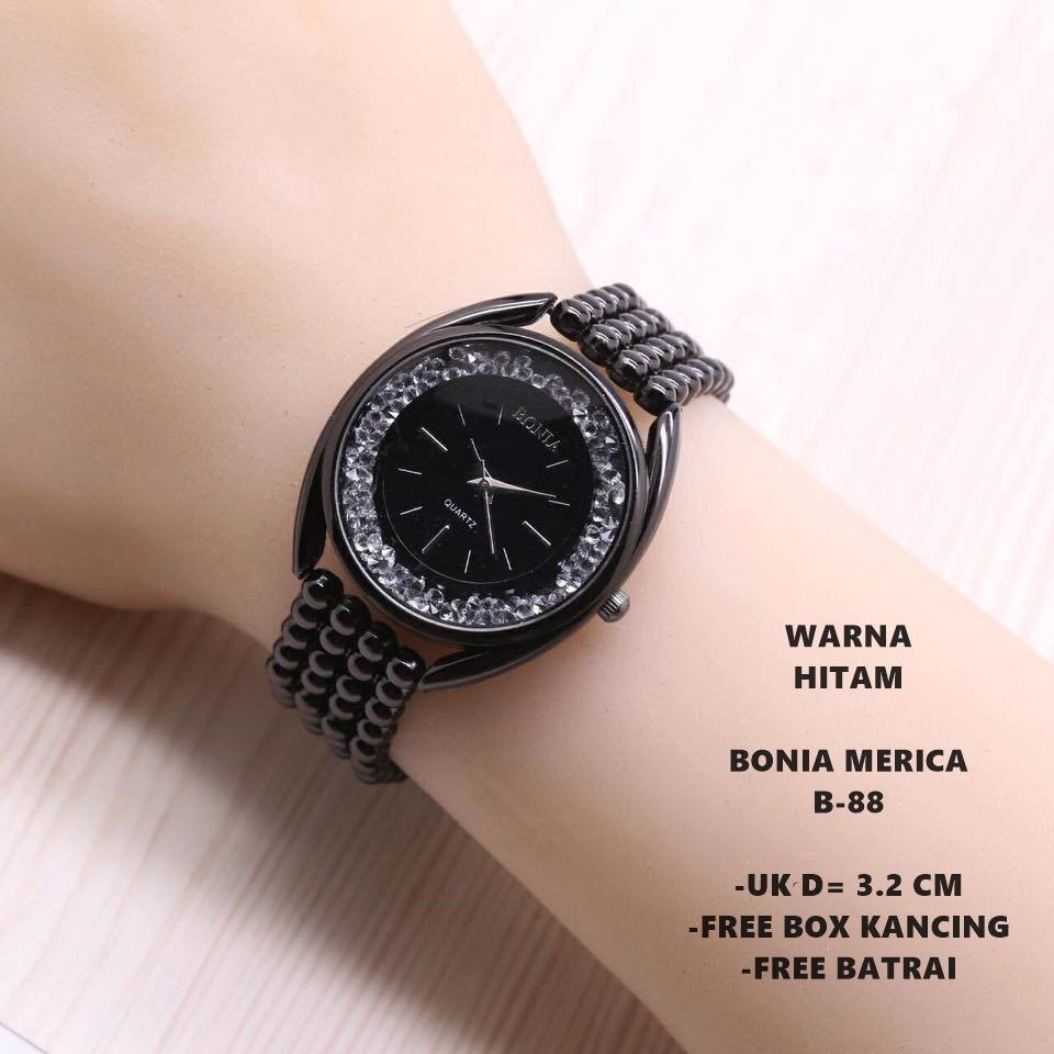 JAM TANGAN WANITA BONIA MERICA B-88 UK D=3,2CM