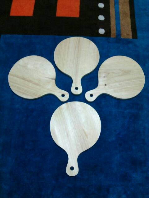 Talenan Kayu Pinus Diameter 30cm / Wooden Cutting Board / Talenan Pizza