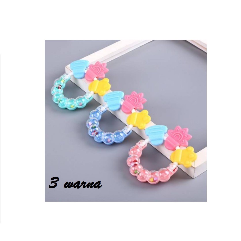 MOMBABY1 Rattle Rainbow Anak bayi / Mainan Gigit teether rainbow anak bayi