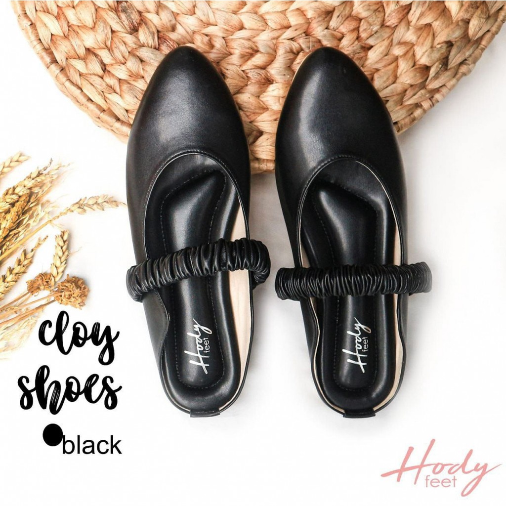 SEPATU WANITA HODY FEET CLOY SHOES FLAT SHOES