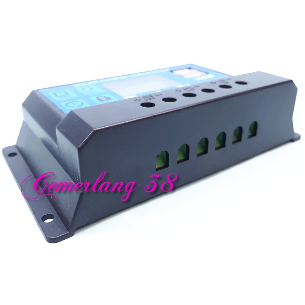 30A 12V - 24V Solar Panel Charge Controller Pengisi Tenaga Surya 30 A 12 V to 24 V