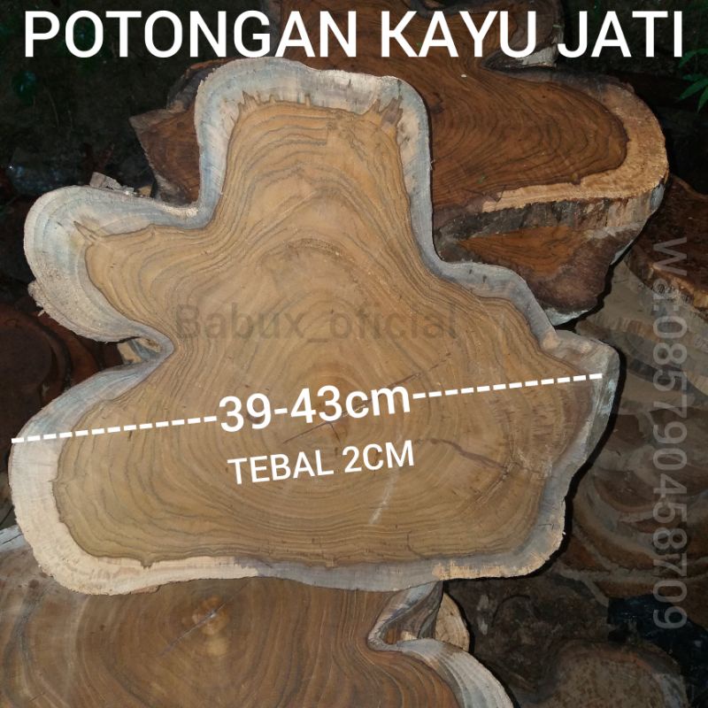 Talenan kayu jati besar