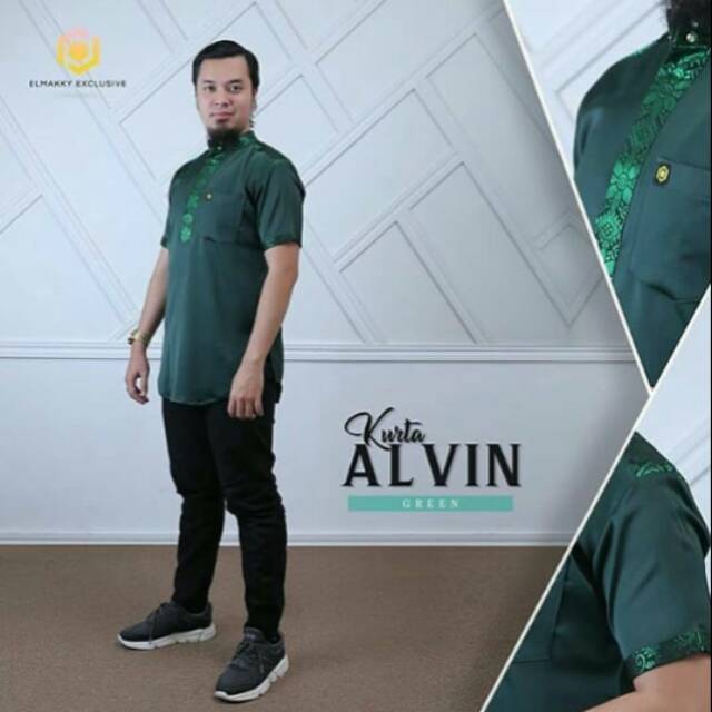KURTA ALVIN "GREEN", By Elmakky Exclusive