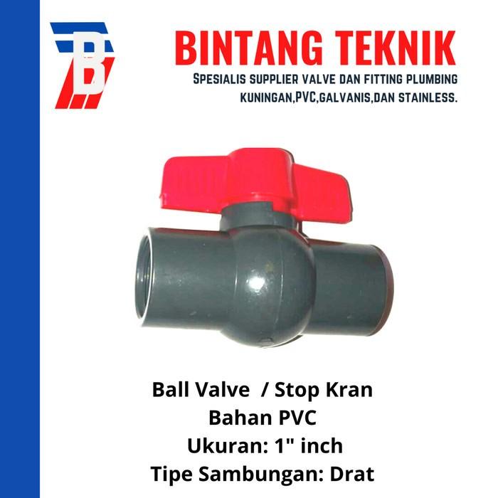 Foot Valve Ball Valve Pvc 1" Inch Drat