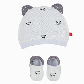 Sepatu Bayi Set Topi Panda Series OTBO720 Omiland///Topi STK Set Bayi Train blue OB47142/Train Peach OB47141/Bear Series OB47131