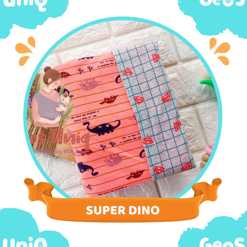 GENDONGAN KAOS GEOS UNIQ MOTIF SUPER DINO 2 IN 1