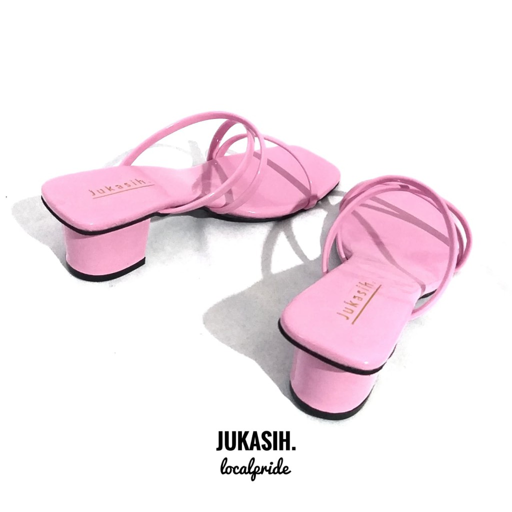 JUKASIH - FISOCH sepatu hak wanita heel peep toe