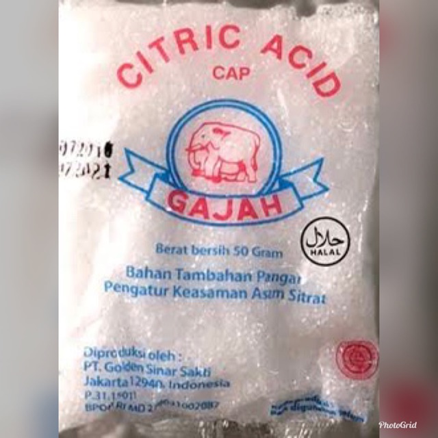 

Citric acid asam sitrat citrun zuur