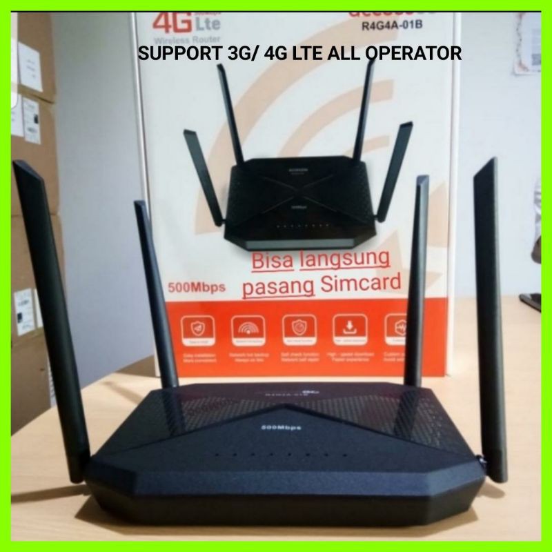 Paket Router Modem Internet 3G 4G LTE Siap pakai GSM CDMA All Operator Unlock Plug n Playp