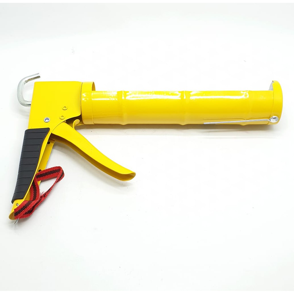 WL Kuning Heavy Duty Alat Tembakan Silikon Sealant Lem Kaca (Pjg 30cm, Lem 300ml)