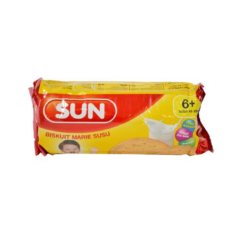 Sun Biskuit Marie Susu / Biskuit Bayi 6m+ (Tersedia varian ukuran)