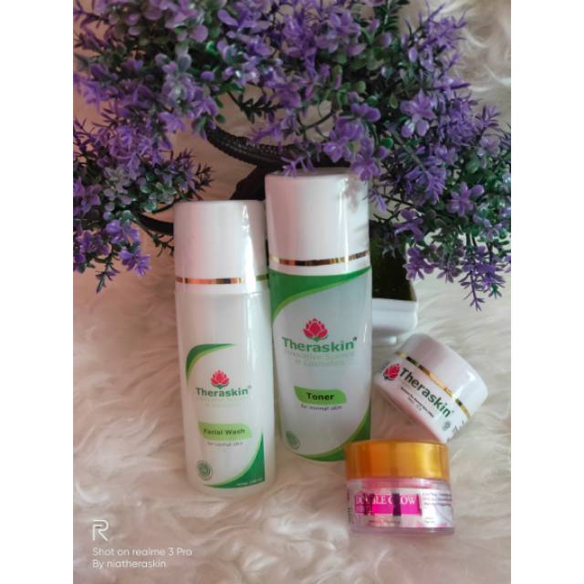 THERASKIN PROMO MURAH PAKET DOUBLE GLOW FORTE ORI FAILA PUTRI ISI 4