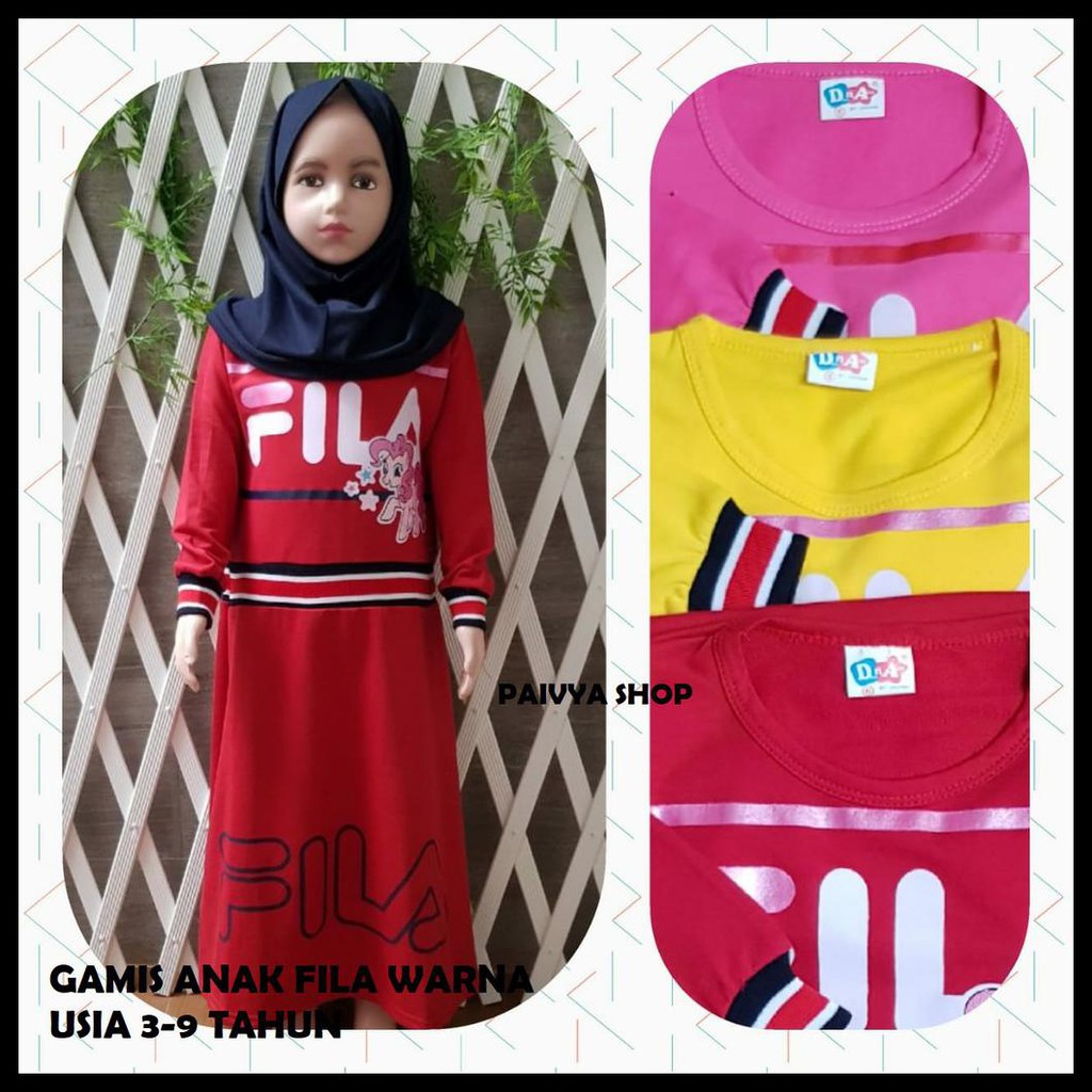  Baju  Gamis Fila  Remaja KHAZANAH ISLAM