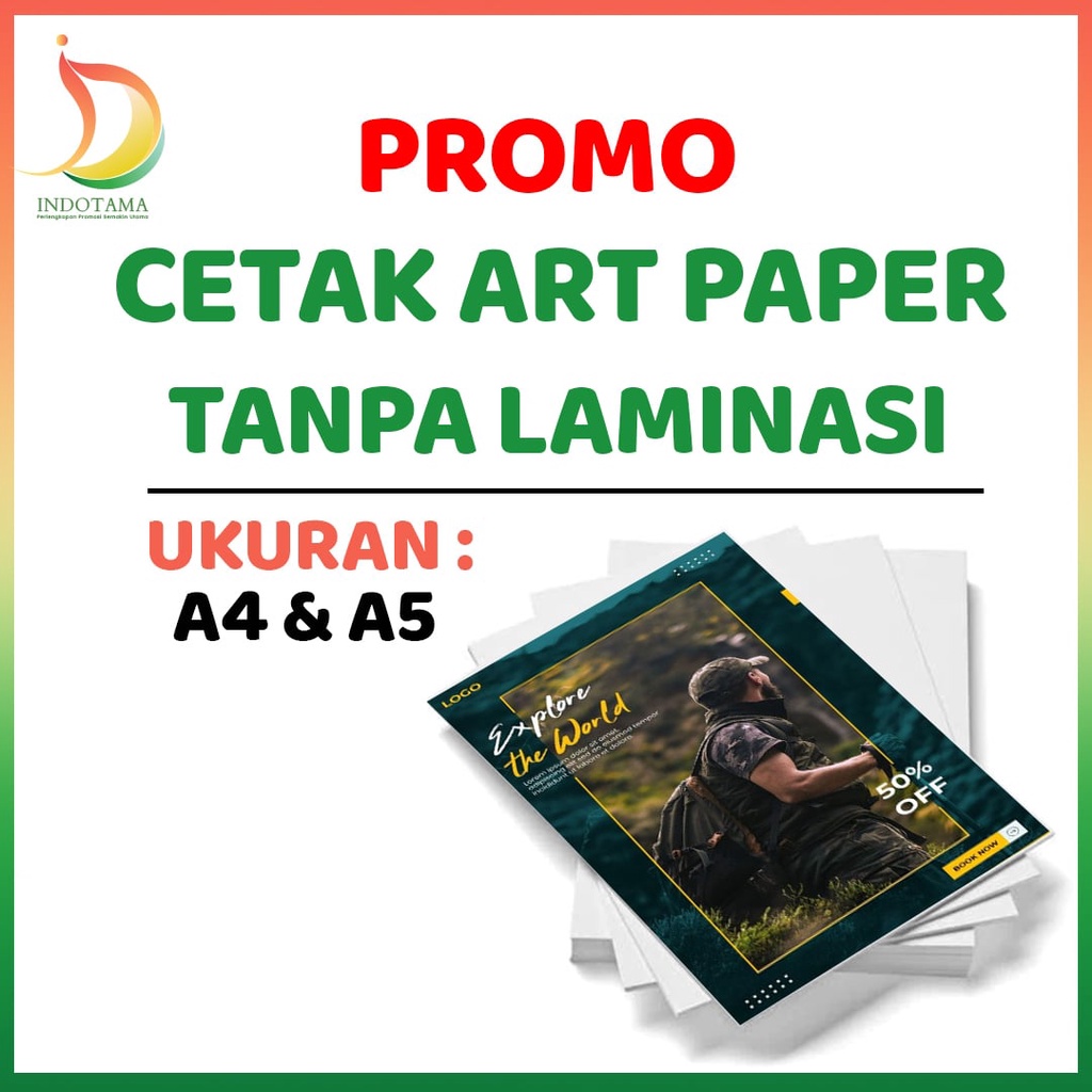 

Cetak Art Paper Tanpa Laminasi Untuk Akrilik A4 dan A5 Cetak Poster Akrilik