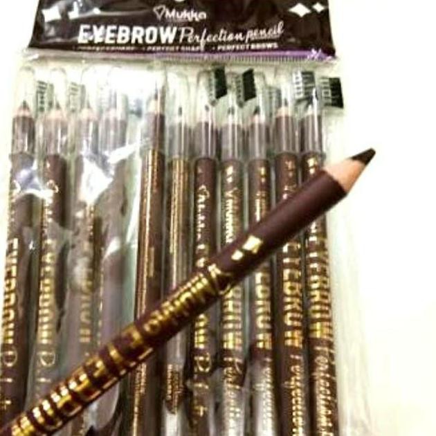 Dijual Mukka Eyebrow Coklat/Pensil Alis Original(Hrg 12Pc) Berkualitas