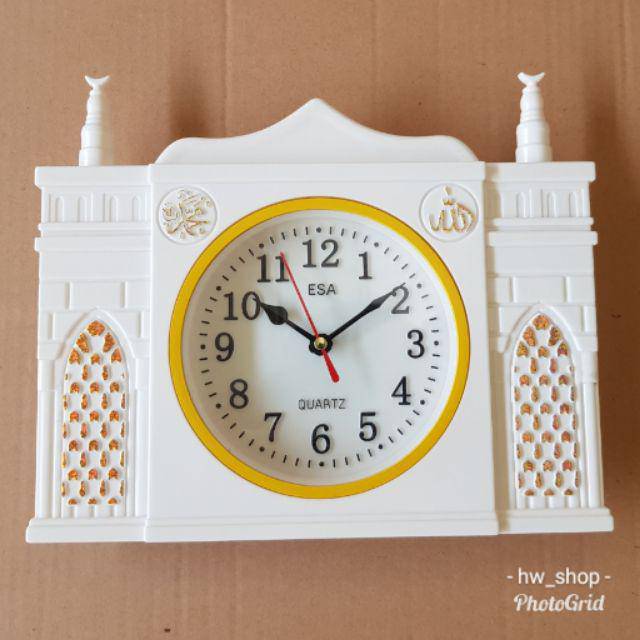 Jam Dinding Bentuk Masjid . Jam Dinding