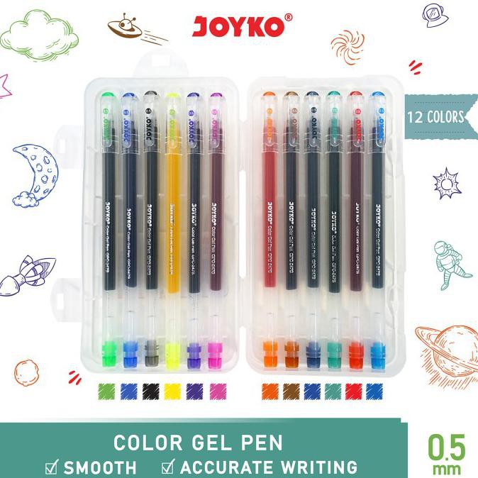 

Big Sale Color Gel Pen / Pulepen / Pena Joyko GPC-247S / 12 Warna / 0.5 mm Promo Awal tahun