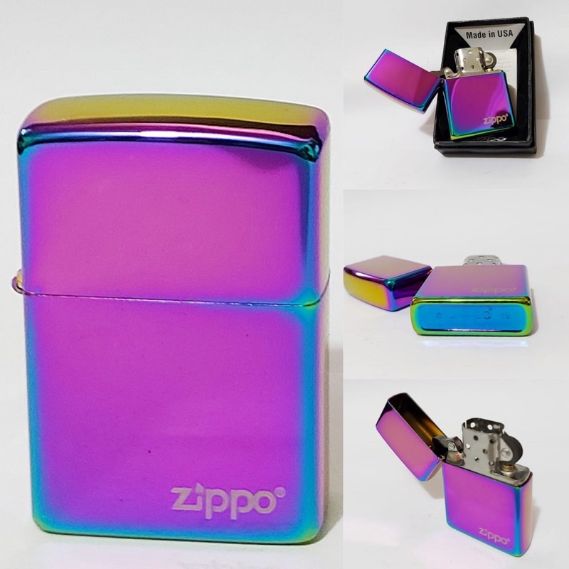 Korek Zippo Pelangi/Rainbow Grade Ori Zippo Premium