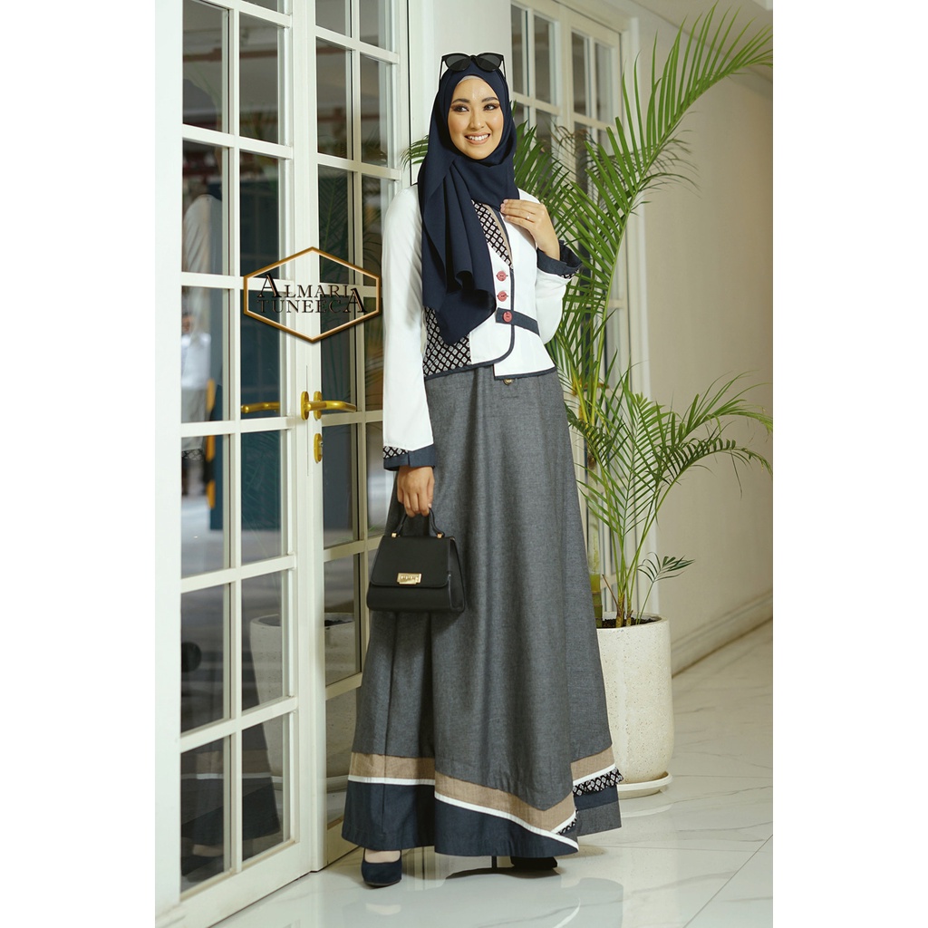 ALMARI  By TUNEECA – TUNEECA GAMIS DRESS BUSANA WANITA MUSLIMAH BRANDED PREMIUM TUNEECA ALMARI SERI 