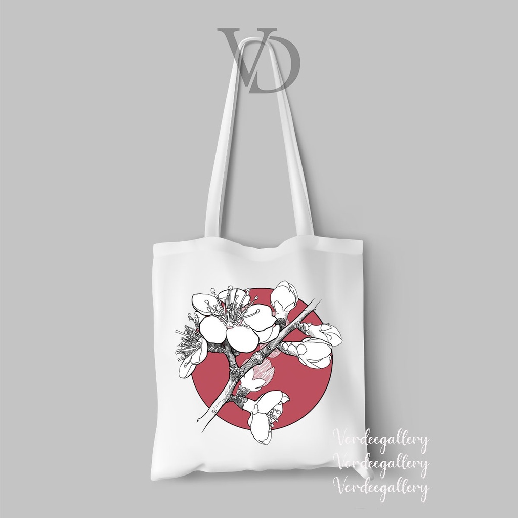 tote bag abstract art jepang / tas japan series / tas belanja aesthetic